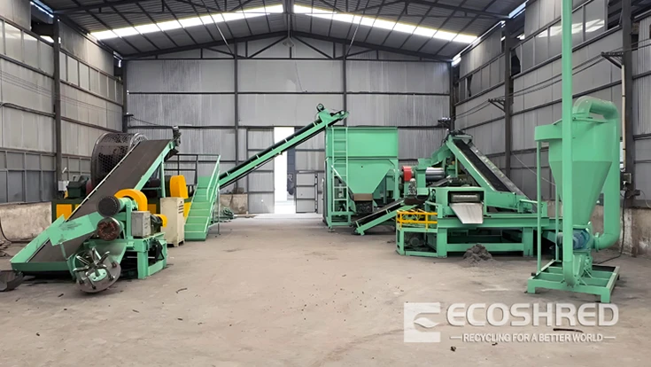 tyre recycling plant