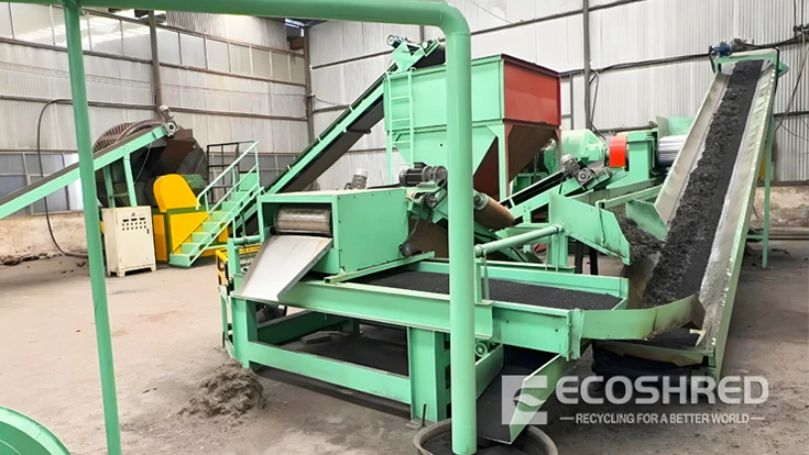 rubber recycling plant