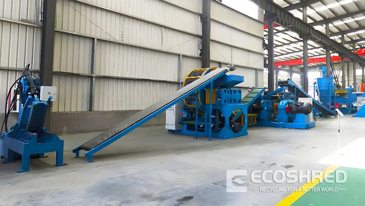 tyre crushing machine