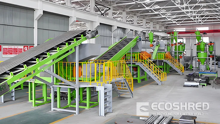 waste tyre recycling machine
