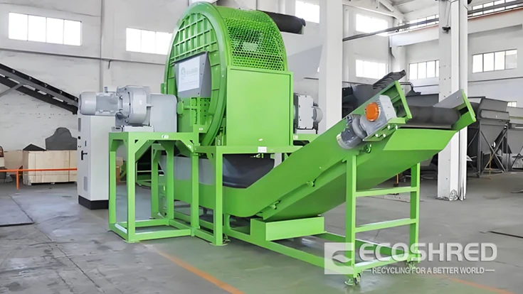 tyre shredder machine